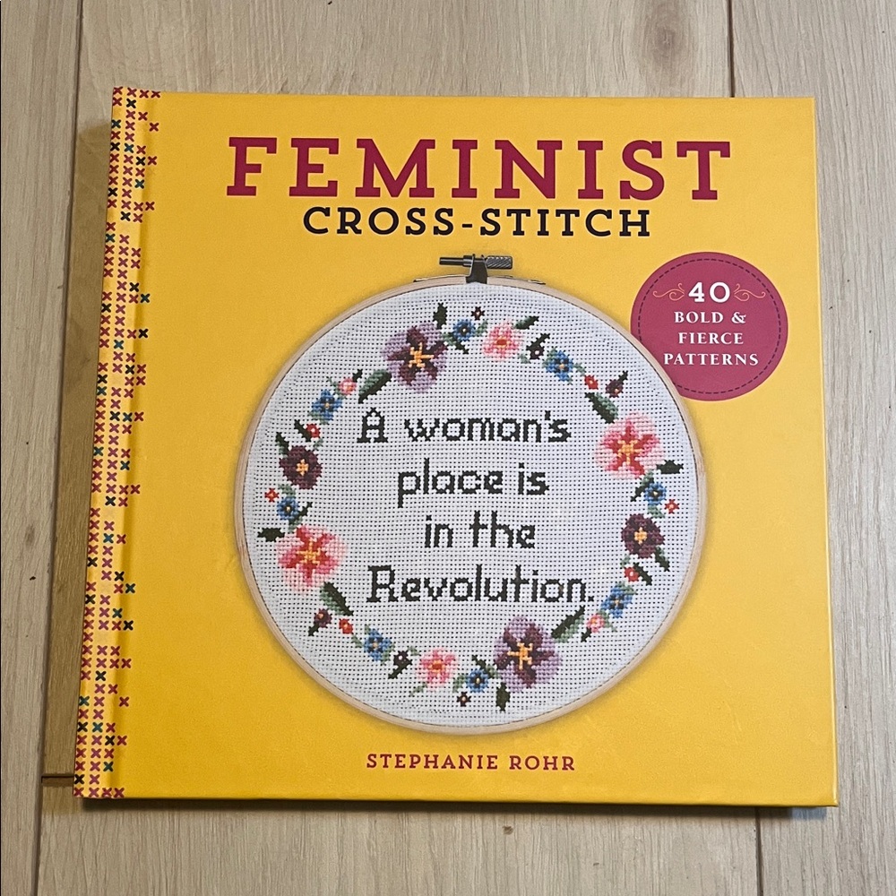 $10 ADD-ON! Feminist Cross-Stitch Book
